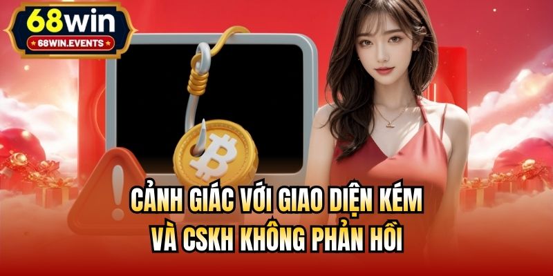 Cảnh giác với giao diện kém và CSKH không phản hồi