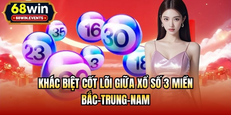 Khác biệt cốt lõi giữa xổ số 3 miền bắc-trung-nam
