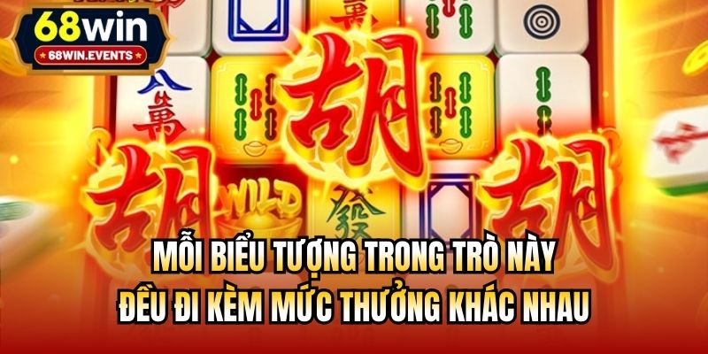 Mỗi biểu tượng trong trò này đều đi kèm mức thưởng khác nhau